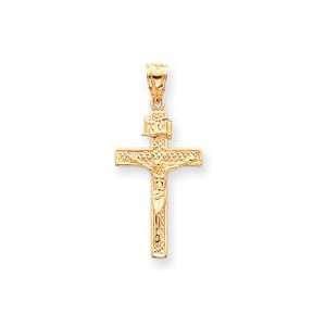  14k Crucifix Charm   Measures 18.3x39.8mm   JewelryWeb 