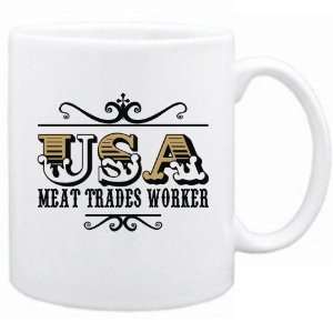  New  Usa Meat Trades Worker   Old Style  Mug Occupations 