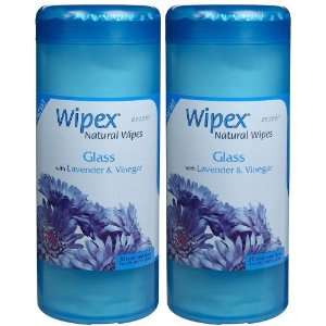  Wipex Glass Cleaning Wipes, Lavender & Vinegar, 30 ct 2 