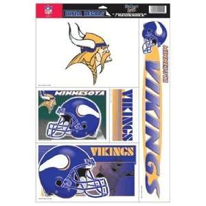    Minnesota Vikings Static Cling Decal Sheet