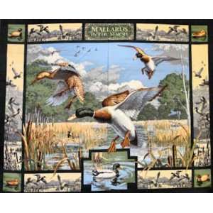  MDG10197 (35x43 Inches) Mallards in the Marsh Wall Hanging 