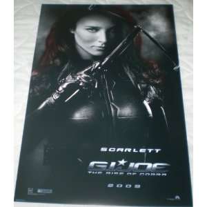  Gi Joe Scarlett promo movie poster Rise of Cobra 14x20 San 