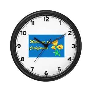  to California   USA California Wall Clock by 