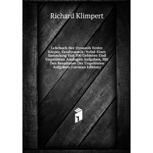   Der UngelÃ¶sten Aufgaben (German Edition) Richard Klimpert Books