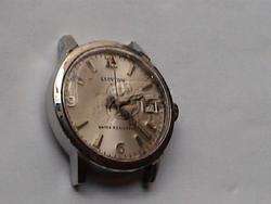 VINTAGE CLINTON MENS WATCH DATE MECHANICAL STAINLESS  