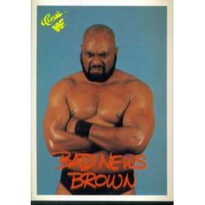 1990 Classic WWF Wrestling Card #79  Bad News Brown  