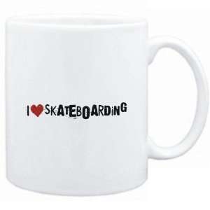  Mug White  Skateboarding I LOVE Skateboarding URBAN STYLE 