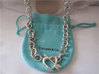 Tiffany & Co. Heart ~Arrow Toggle S/Silver Necklace  