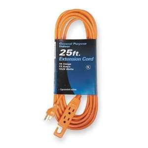 Extension Cords and Accessories Extension Cord,25 Ft,Orange,SJT,5 15R