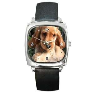Cocker Spaniel Puppy Dog Square Metal Watch FF0038