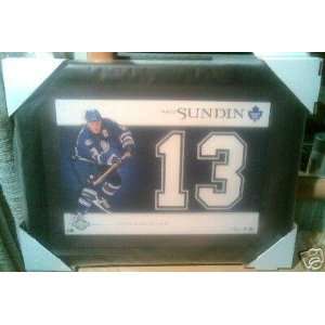  New Mats Sundin Jersey Number Framed 13 Maple Leafs NHL 