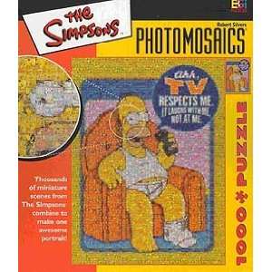  Lounging Homer Simpson Photomosaic Jigsaw Puzzle Respect 