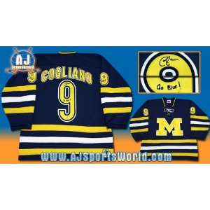  Andrew Cogliano Signed Uniform   Michigan Wolverines NCAA 