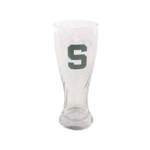  Michigan State Spartans Glass Pilsner Block S