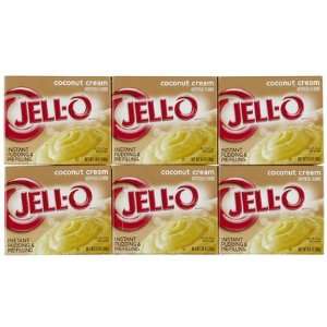  Jell O Coconut Cream, Instant Pudding & Pie Filling, 3.4 