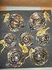   Christmas Tree Holiday Set 36 Clear Gold Ornaments Glass Ball Icicles