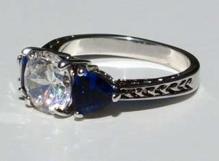 FANTASTIC ENGAGEMENT RING  .925 STERLING   