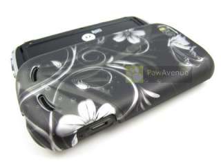 BLK FLOWERS Phone Cover Case Motorola CLIQ 2 Accessory  