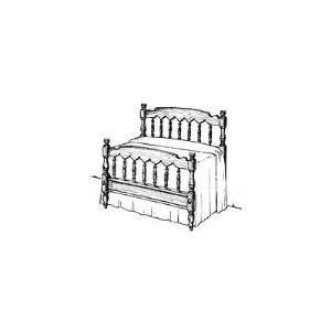 Colonial Bed Plan (Woodworking Project Paper Plan)