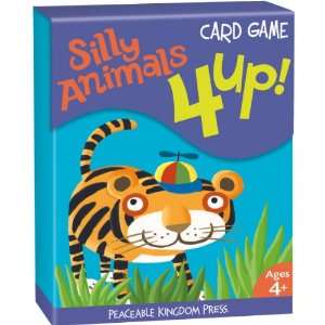    Peaceable Kingdom / 4 Up Silly Animals Card Game Toys & Games