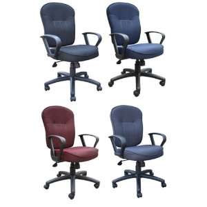  Boss B1572 Fabric Task Chair With Loop Arms Office 