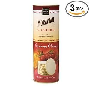 Moravian Cookie Cranberry Orange, 4.75 Ounce Large Tube (PACK of 3 