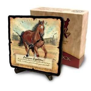  American Expeditions Mustang Desk Clock