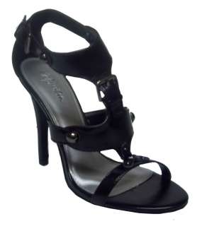 Paprika REEDED Women Black Trendy CLUB High Heel FASHION Strappy Dress 