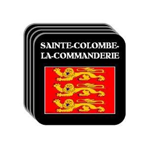   )   SAINTE COLOMBE LA COMMANDERIE Set of 4 Mini Mousepad Coasters