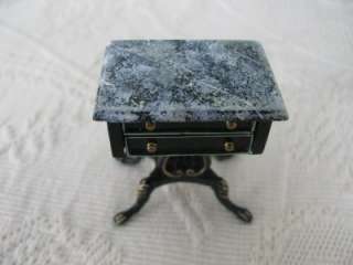 Offered here is a new hand crafted foe marble top end table in 1/12 
