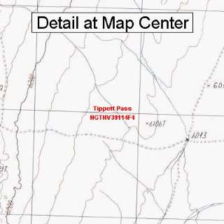   Topographic Quadrangle Map   Tippett Pass, Nevada (Folded/Waterproof