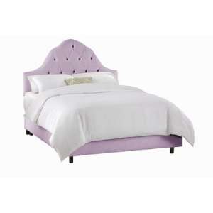  Skyline Furniture 86XBED (Lilac) Tufted High Arch Bed in 