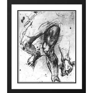  Titian 28x34 Framed and Double Matted Study of legs 