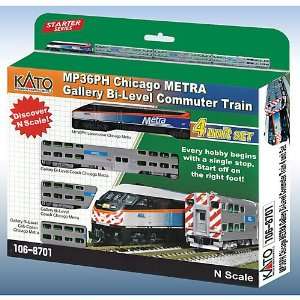  N 6PH Commuter Train Starter Set, Metra/RTA (4) Toys 