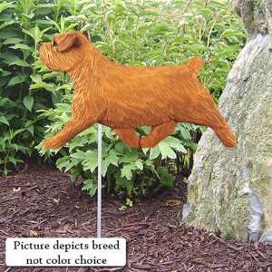  WHEATEN Norfolk Terrier Garden Stake by Michael Park