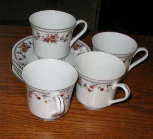 Sheffield China Anniversary Cup & Saucer Sets 8 pc LOT  