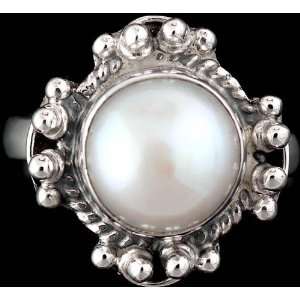  Pearl Ring   Sterling Silver 