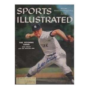 Bob Turley autographed Sports Illustrated Magazine (New York Yankees 