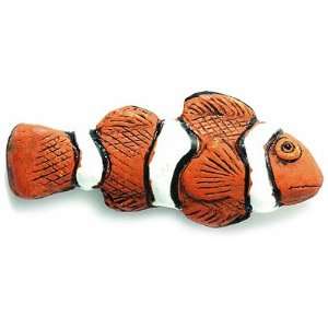 Shipwreck Beads 15 by 34mm Peruvian Hand Crafted Ceramic Clownfish 