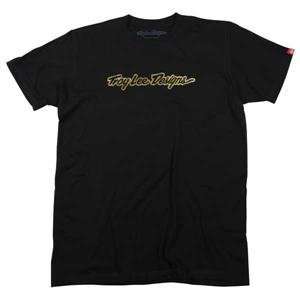  Troy Lee Designs I Love Gold T Shirt   Large/Black/Gold 