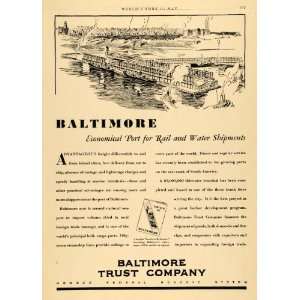   Trust Economy River Port Shipments   Original Print Ad