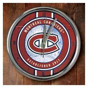  Montreal Canadiens Chrome Wall Clock