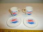 1980s childs Diet Pepsi Drinking glass cup plastic dish set Chilton 