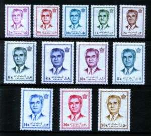 Iran Stamps Shah 13th. Definitive 1971 Complete Set MNH  