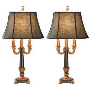  1 Pair 2 Casually Elegant Livi Room Table Lamp Lighting 
