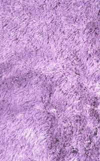 Purple Silky Polyester Fluffy Plush Shag Area Rug  