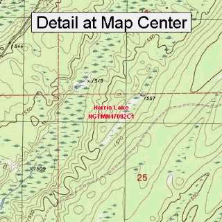   Map   Harris Lake, Minnesota (Folded/Waterproof)