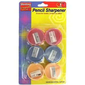 6 Pack Assorted Color Sharpeners