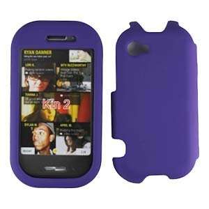  For Verizon Sharp Kin 2 Accessory   Purple Rubber Hard 
