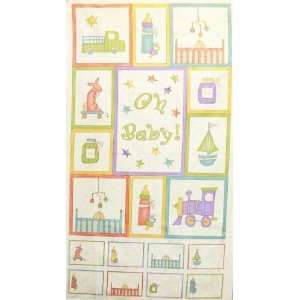  45 Wide Oh Baby Panel Fabric By The Yard Arts, Crafts 